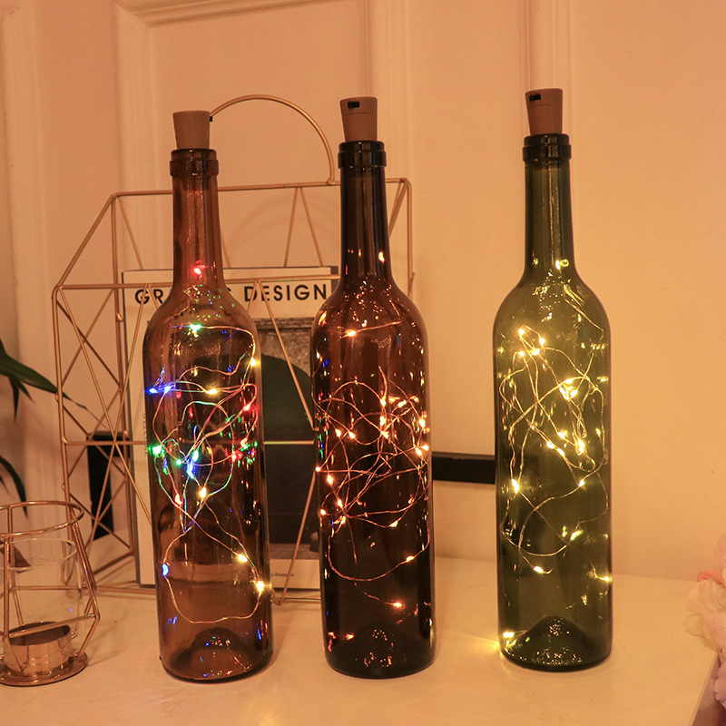 Weinflasche Lichter
