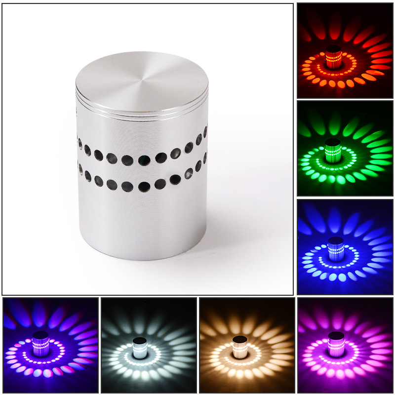 Spiral-LED-Wandlampe